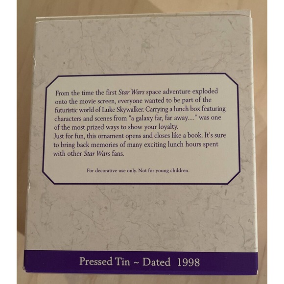 Hallmark Keepsake 1998 Star Wars A New Hope Replica Lunchbox Ornament New MNIB - Picture 6 of 8